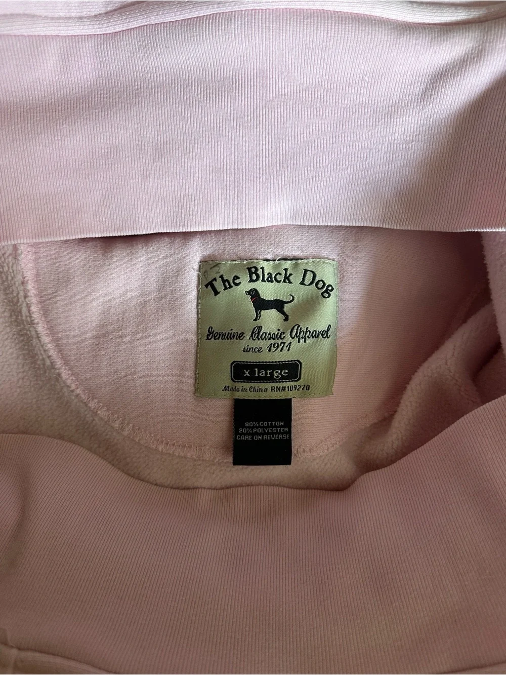 The Black Dog Pink Hoodie with Black Dog Graphic - Picture 5 of 7